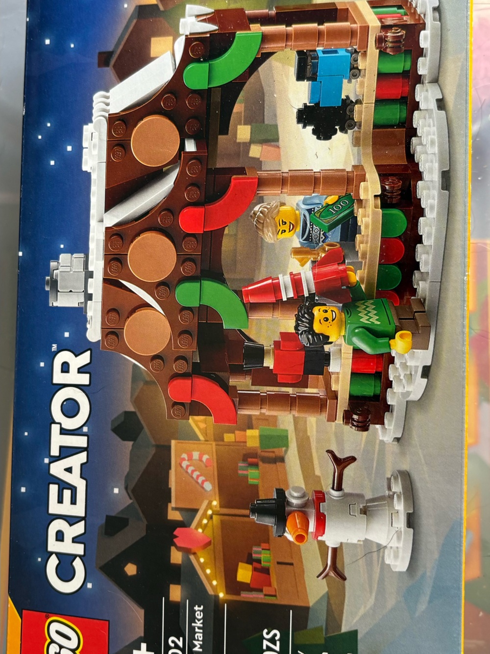 Lego Creator Brown Holiday Market Stall with Red and Green Accents